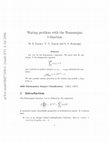 Research paper thumbnail of Waring problem with the Ramanujan $\tau$-function