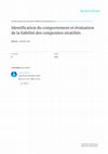 Research paper thumbnail of Identification du comportement et évaluation de la fiabilité des composites stratifiés