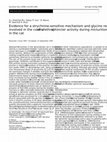 Research paper thumbnail of Evidence for a strychnine-sensitive mechanism and glycine receptors involved in the control of urethral sphincter activity during micturition in the cat