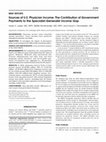 Research paper thumbnail of Sources of U.S. Physician Income: The Contribution of Government Payments to the Specialist–Generalist Income Gap