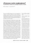 Research paper thumbnail of ¿ Franceses Contra Anglosajones? La Problemática Recepción De La Sociología Económica En Francia