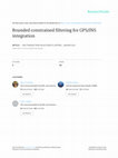 Research paper thumbnail of Bounded Constrained Filtering for GPS/INS Integration