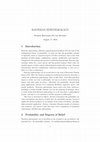 Research paper thumbnail of Bayesian Epistemology, Special Issue of Synthese (ed.)