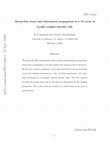 Research paper thumbnail of Metastable states and information propagation in a 1D array of locally-coupled bistable cells