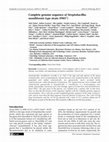 Research paper thumbnail of Complete genome sequence of Streptobacillus moniliformis type strain (9901T)