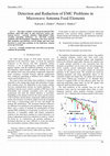 Research paper thumbnail of Detection and Reduction of EMC Problems in Microwave Antenna Feed Elements