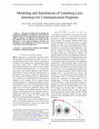 Research paper thumbnail of Modeling and Simulations of Lüneburg Lens Antennas for Communication Purposes