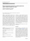 Research paper thumbnail of Hydro-environmental assessment of a regional ground water aquifer: Hirakud command area (India)