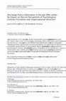 Research paper thumbnail of Discharge Policy Information in the Job Offer Letter: Its Impact on Recruit Perceptions of Psychological Contract Formation and Organizational Attraction