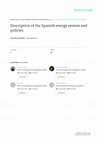 Research paper thumbnail of Description of the Spanish energy system and policies