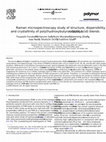 Research paper thumbnail of Raman microspectroscopy study of structure, dispersibility, and crystallinity of poly(hydroxybutyrate)/poly(l-lactic acid) blends