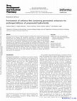 Research paper thumbnail of Formulation of cellulose film containing permeation enhancers for prolonged delivery of propranolol hydrocloride