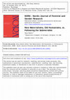 Research paper thumbnail of "New Materialisms, Old Humanisms, or, Following the Submersible,"NORA -Nordic Journal of Feminist and Gender Research