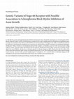 Research paper thumbnail of Genetic Variants of Nogo-66 Receptor with Possible Association to Schizophrenia Block Myelin Inhibition of Axon Growth