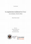 Research paper thumbnail of La arquitectura residencial en Cosa: usos tipología y función urbana