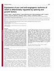 Research paper thumbnail of Expression of pro- and anti-angiogenic isoforms of VEGF is differentially regulated by splicing and growth factors