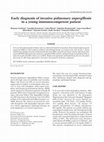 Research paper thumbnail of Early diagnosis of invasive pulmonary aspergillosis in hematologic patients: an opportunity to improve the outcome