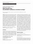 Research paper thumbnail of Whole-cell patch-clamp: true perforated or spontaneous conventional recordings?