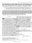 Research paper thumbnail of New Formulas for Mutual Inductance and Axial Magnetic Force Between a Thin Wall Solenoid and a Thick Circular Coil of Rectangular Cross-Section