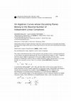 Research paper thumbnail of On Algebraic Curves whose Osculating Planes Belong to the Maximal Number of Independent Linear Complexes