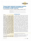 Research paper thumbnail of Toward high-resolution homology modeling of antibody F v regions and application to antibody-antigen docking