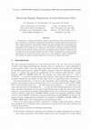 Research paper thumbnail of Rewriting Regular Expressions in Semi-Structured Data To appear in ICDT'99 WS on Query Processing for SSD and Non-standard Data Formats