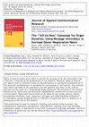 Research paper thumbnail of The “Tell Us Now” Campaign for Organ Donation: Using Message Immediacy to Increase Donor Registration Rates