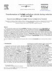 Research paper thumbnail of Transformation of Pd/SiO2 into palladium silicide during reduction at 450 and 500°C