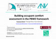 Research paper thumbnail of Building occupant comfort assessment in the PBWE framework