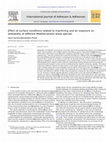 Research paper thumbnail of Effect of surface conditions related to machining and air exposure on wettability of different Mediterranean wood species