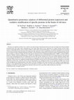 Research paper thumbnail of Quantitative proteomics analysis of differential protein expression and oxidative modification of specific proteins in the brains of old mice