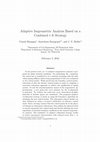 Research paper thumbnail of Adaptive Isogeometric Analysis Based on a Combined r-h Strategy