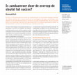 Research paper thumbnail of Is zandaanvoer door de zeereep de sleutel tot succes?