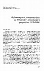 Research paper thumbnail of Reforma agrarian y cooperativismo en El Salvador: antecedentes y perspectivas (1970-1996)