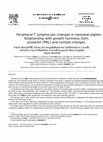 Research paper thumbnail of Peripheral T lymphocyte changes in neonatal piglets: Relationship with growth hormone (GH), prolactin (PRL) and cortisol changes