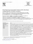 Research paper thumbnail of Hirschsprung-associated enterocolitis develops independently of NOD2 variants