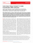 Research paper thumbnail of Long-range charge transport in single G-quadruplex DNA molecules