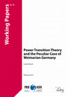 Research paper thumbnail of Power Transition Theory and the Peculiar Case of Weimarian Germany