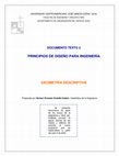 Research paper thumbnail of UNIVERSIDAD CENTROAMERICANA " JOSÉ SIMEÓN CAÑAS " (UCA) DOCUMENTO TEXTO 2 PRINCIPIOS DE DISEÑO PARA INGENIERÍA GEOMETRÍA DESCRIPTIVA