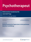 Research paper thumbnail of Kontextanalytische Supervision in der psychoanalytischen Ausbildung