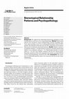 Research paper thumbnail of Stereotypical Relationship Patterns and Psychopathology