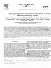 Research paper thumbnail of Carboxymethylated cyclodextrin derivatives as chiral NMR discriminating agents