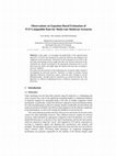 Research paper thumbnail of Observations on Equation-Based Estimation of TCP-Compatible Rate for Multi-rate Multicast Scenarios