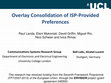 Research paper thumbnail of Overlay Consolidation of ISP-Provided Preferences