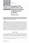 Research paper thumbnail of Struggling with market entry and expansion: Parlance Communications in Mexico