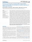 Research paper thumbnail of Duration and intensity of shade differentially affects mycorrhizal growth- and phosphorus uptake responses of Medicago truncatula