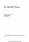 Research paper thumbnail of Tax Competition and Inequality - The Case for Global Tax Governance