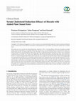 Research paper thumbnail of Serum Cholesterol Reduction Efficacy of Biscuits with Added Plant Stanol Ester