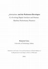 Research paper thumbnail of _derivations and the Performer-Developer: Co-Evolving Digital Artefacts and Human-Machine Performance Practices