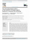 Research paper thumbnail of The electrophysiological effects of the serotonin 1A receptor agonist buspirone in emotional face processing